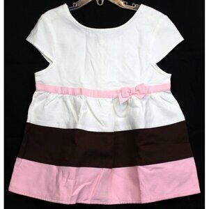 NEW 2008 Gymboree Ice Cream Social Easter Neapolitan Blouse White Chocolate Pink